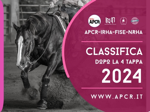 Classifica dopo la 4 tappa APCR-IRHA-FISE-NRHA 2024